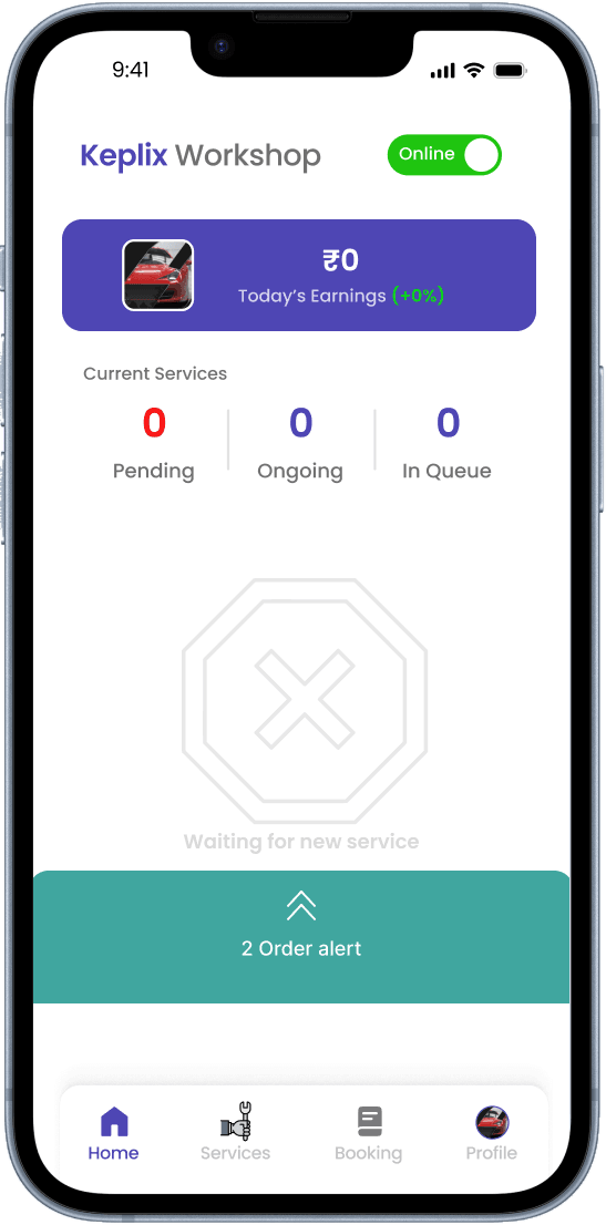 Keplix garage partner app